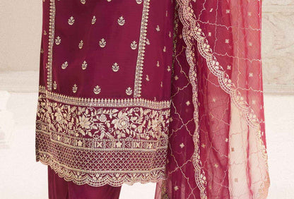 Red Suit Indian Salwar Kameez Desginer Suit With Embroidery Work For Eid And Diwali