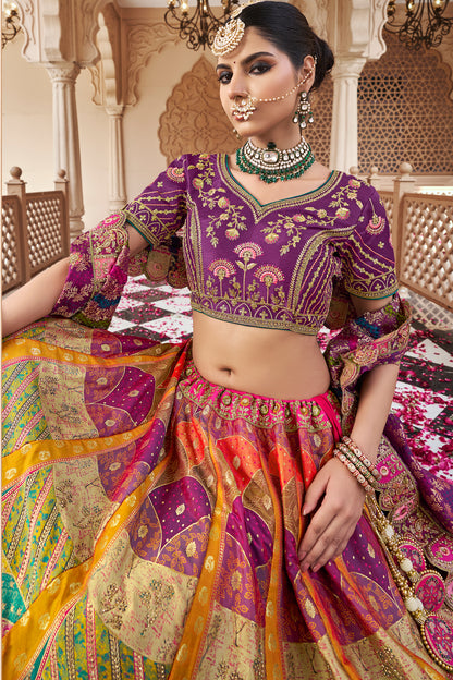 Embroidery Pattern On Designer Lehenga Choli - Authentic Indian Ethnic Wear Seyuri
