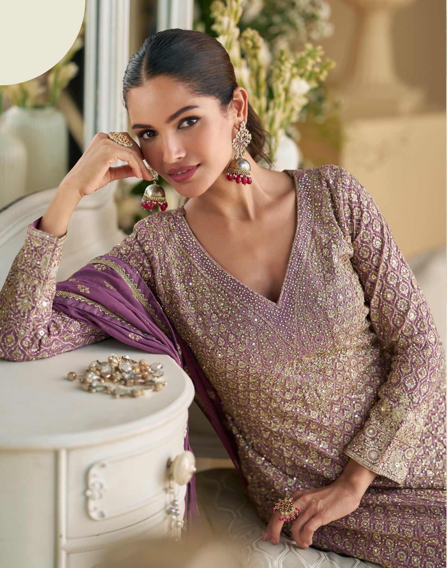 Wedding Party Wear Readymade Salwar Kameez Plazzo With Dupatta Ethnic Wear for USA