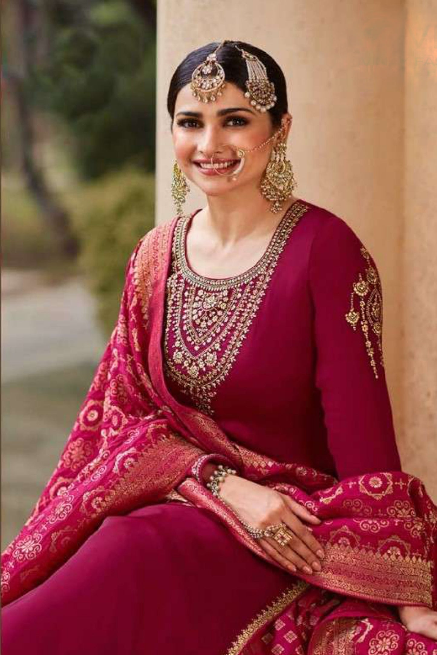 Heavy Embroidered Black Palazzo suit For Wedding Party Wear.