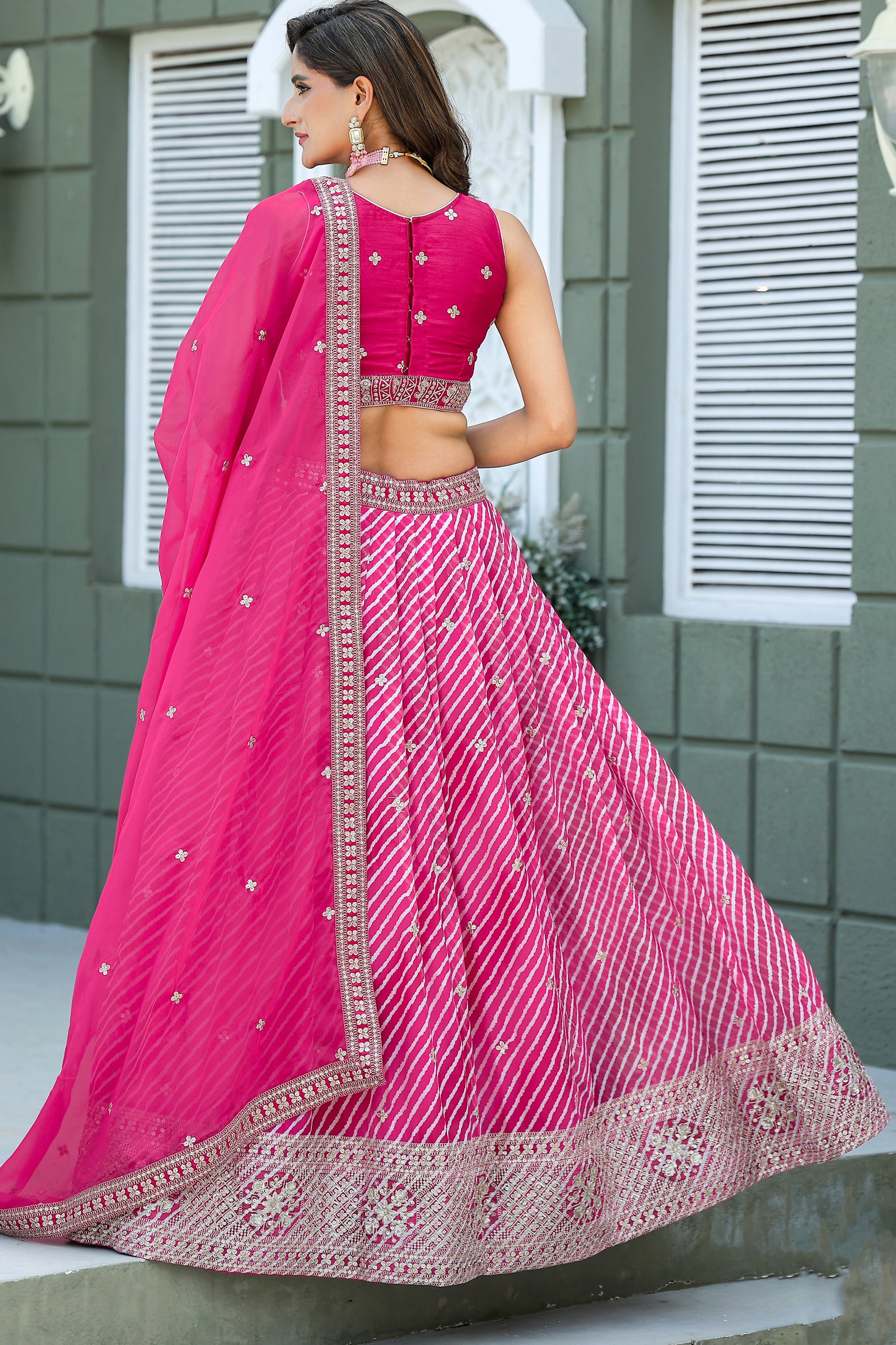 Embroidered Pakistani Wedding Wear Lehenga Choli Ready To Wear 