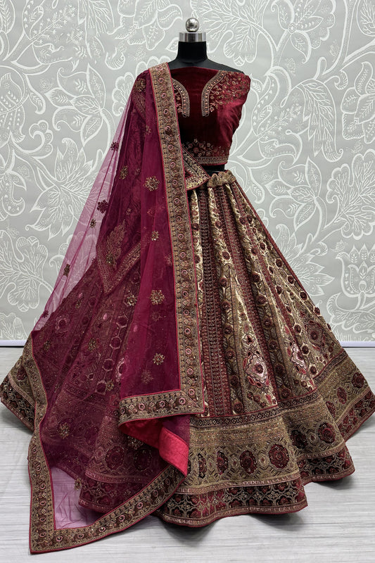 Indian Wedding Bridal Design Sequins Diamond work Heavy Lehenga Choli
