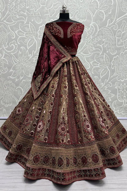 Indian Wedding Bridal Design Sequins Diamond work Heavy Lehenga Choli