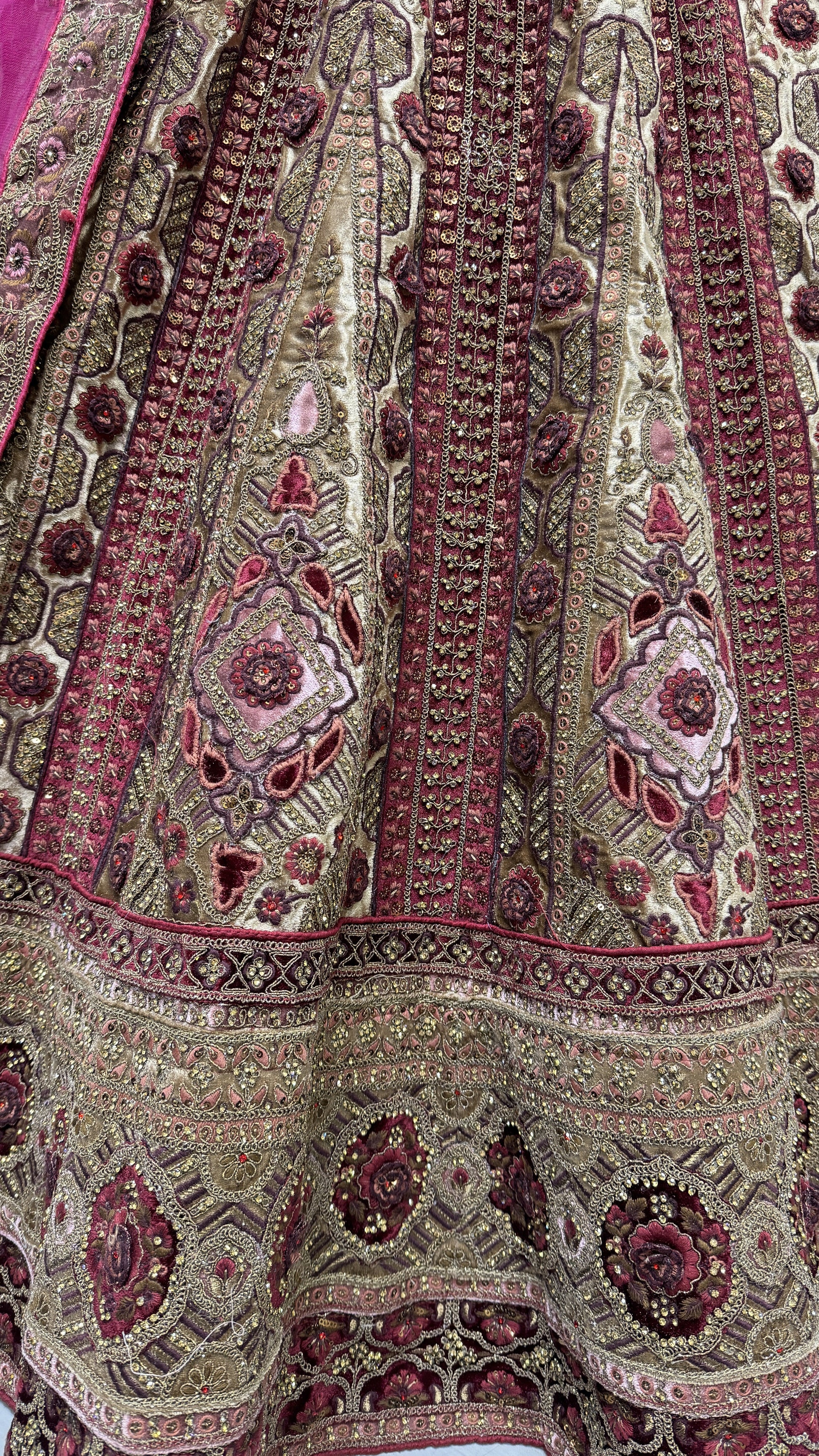Indian Wedding Bridal Design Sequins Diamond work Heavy Lehenga Choli