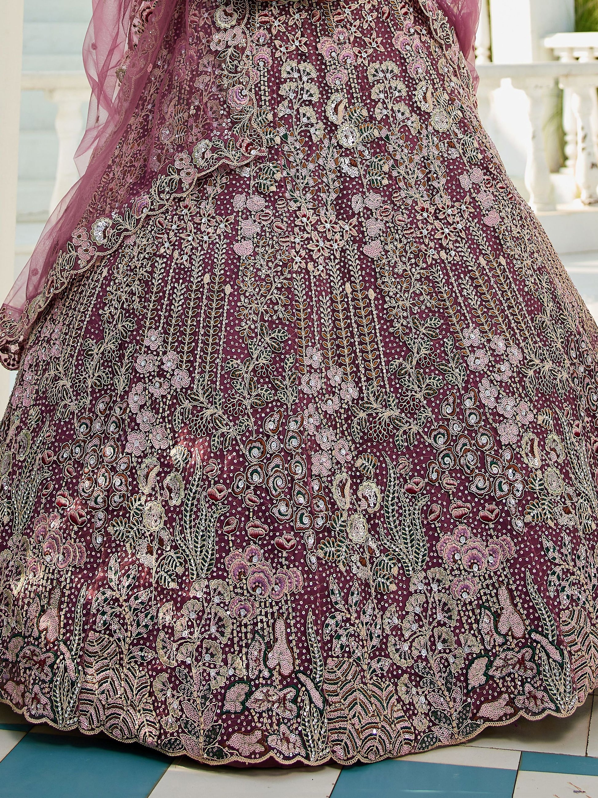 "Gorgeous lehengas for Indian events in the U.S."
