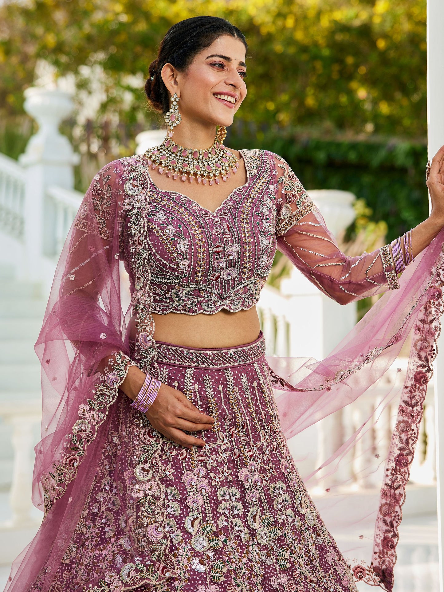 "Gorgeous lehengas for Indian events in the U.S."
