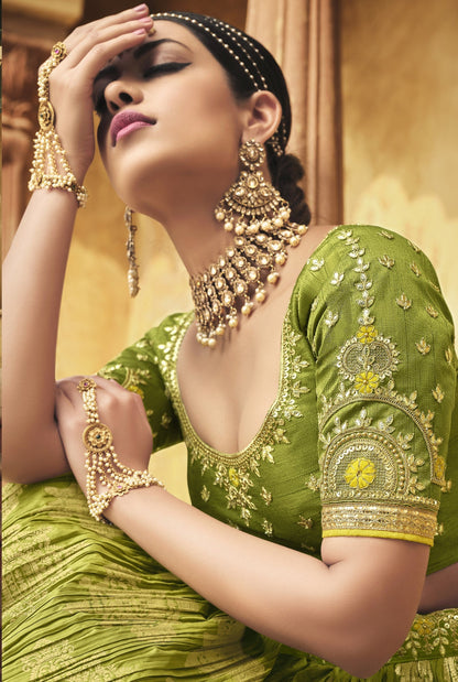 "Lehengas made for Indian functions across the USA."
