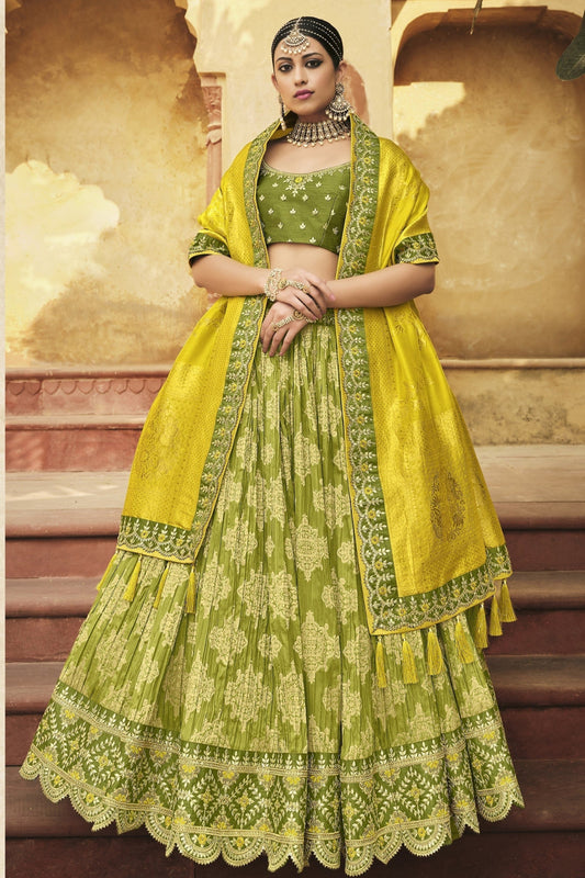 "Lehengas made for Indian functions across the USA."

