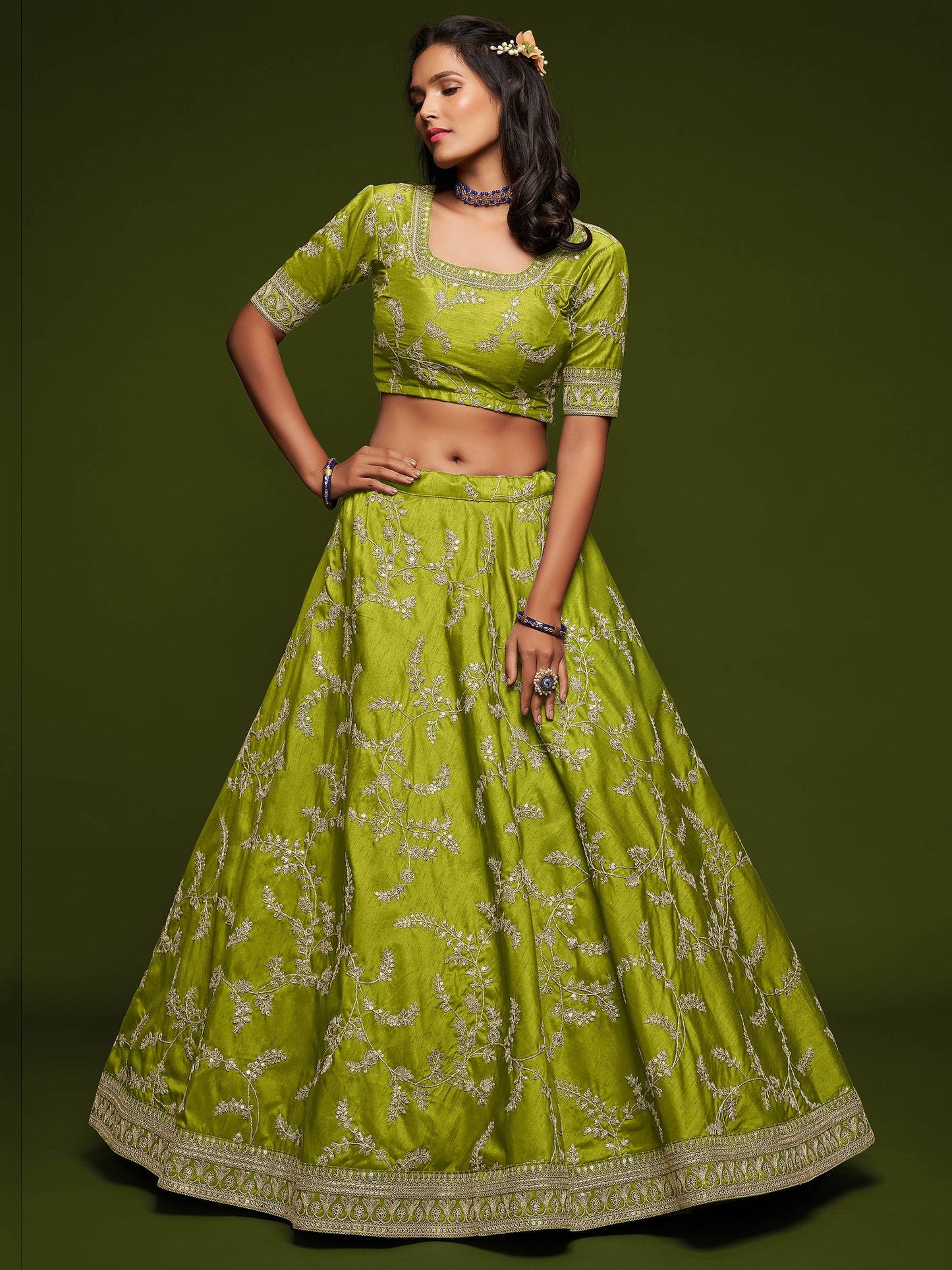 "Lehengas to light up any cultural event in the USA."
