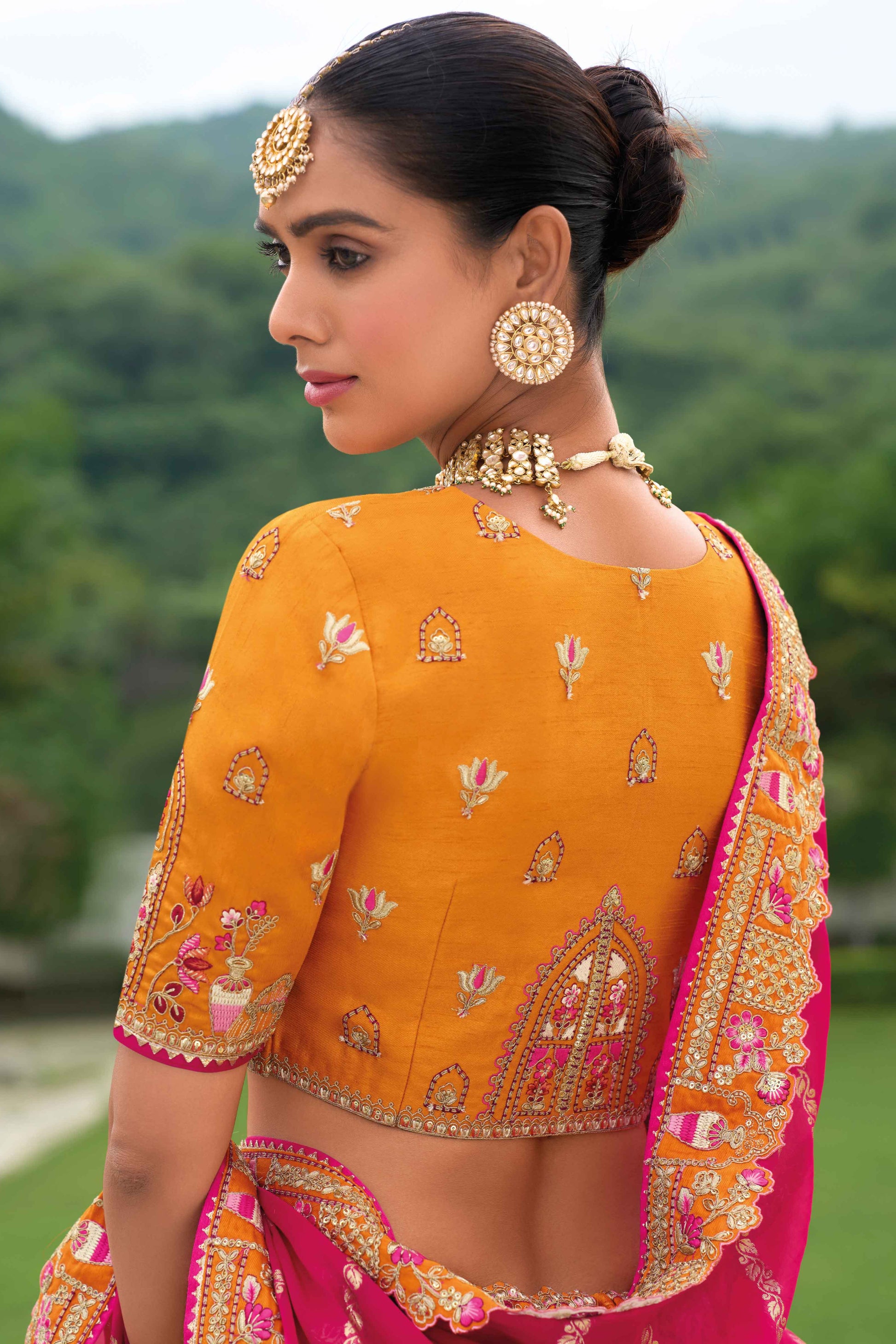 "Celebrate Indian roots in the U.S. with our lehengas."
