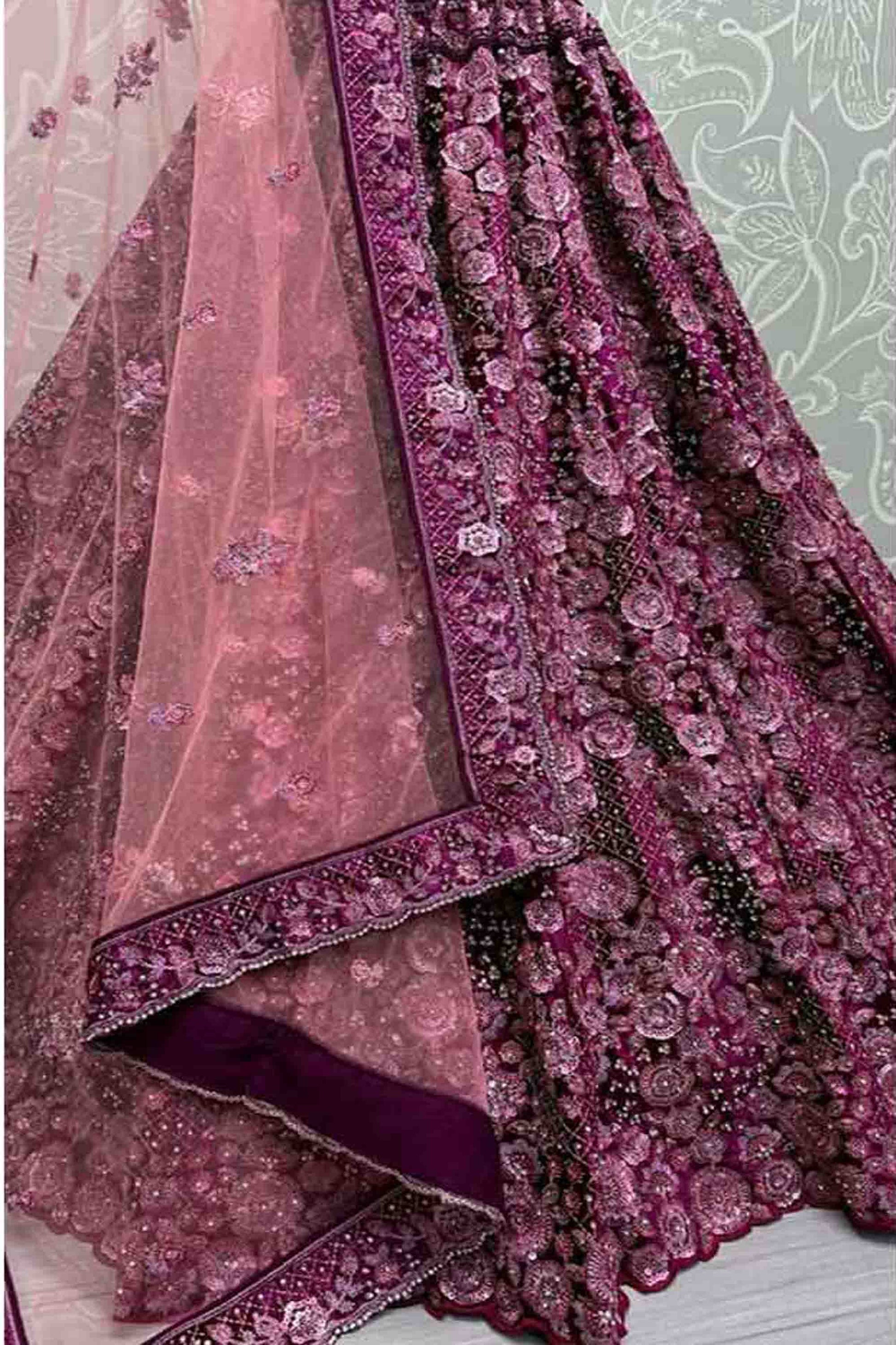 "Lehengas made for Indian functions across the USA."
