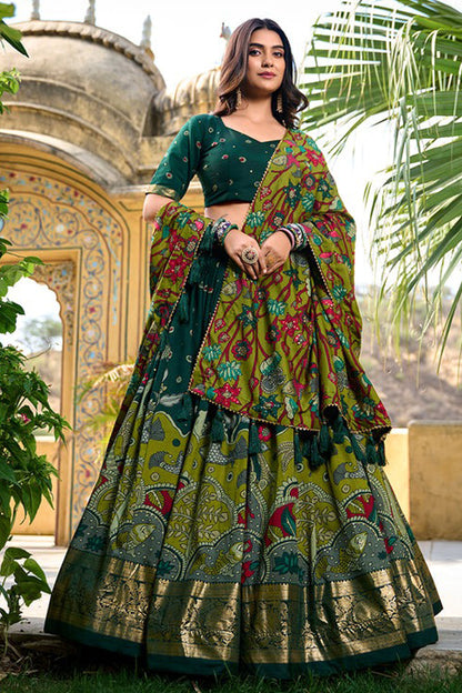 "Lehengas designed for Indian culture in the USA."
