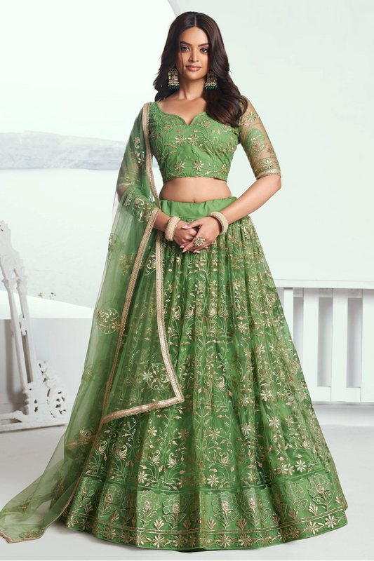 "Lehengas designed for Indian culture in the USA."
