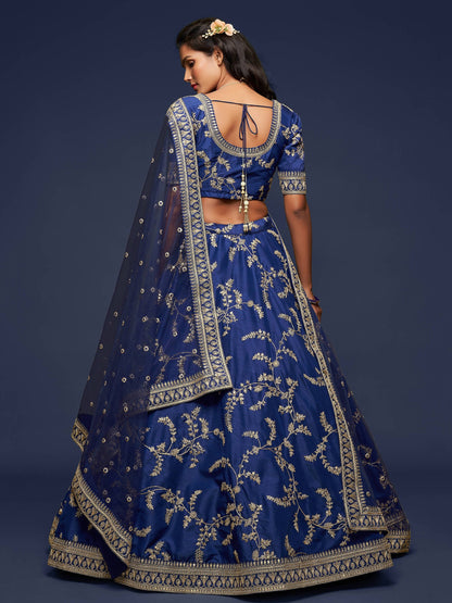 "Celebrate traditions in the USA with our lehengas."
