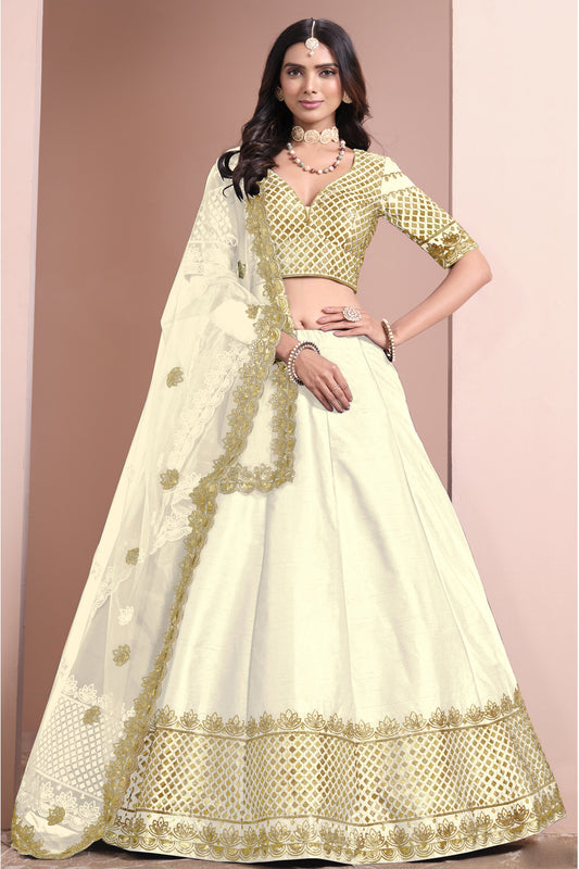 "Traditional lehengas for modern Indian Americans."
