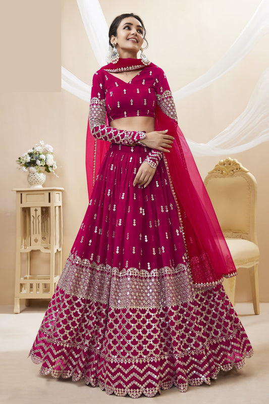 "Lehengas designed for Indian culture in the USA."
