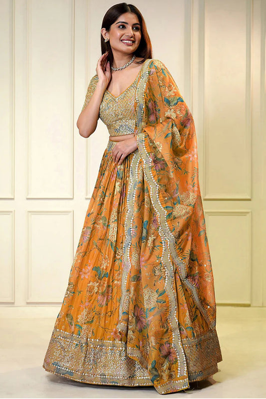 "Celebrate Indian roots in the U.S. with our lehengas."
