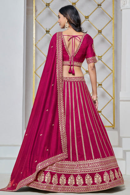 "Celebrate traditions in the USA with our lehengas."
