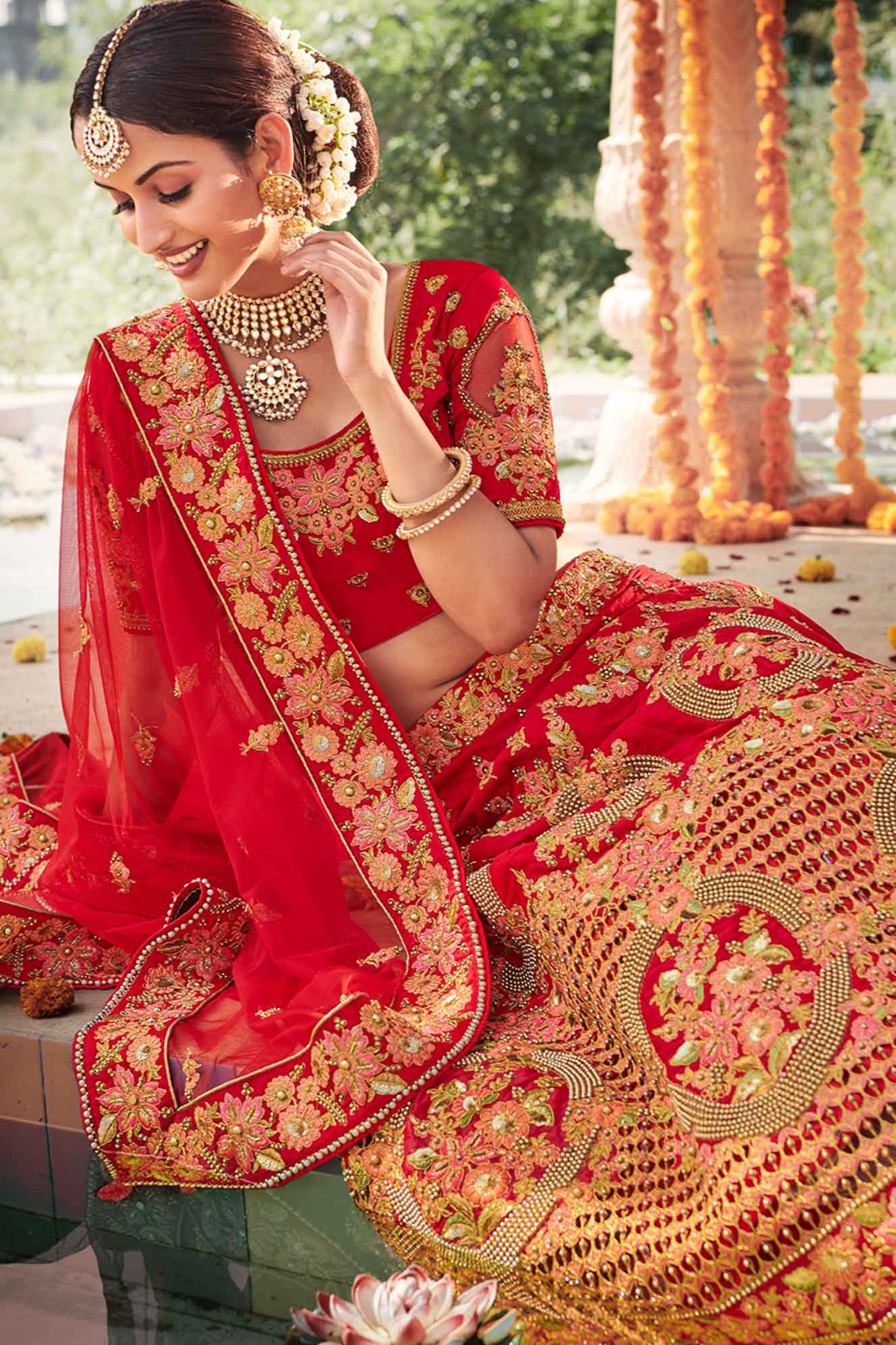"Gorgeous lehengas for Indian events in the U.S."
