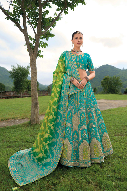 "Dress up for desi events in the U.S. with stylish lehengas."
