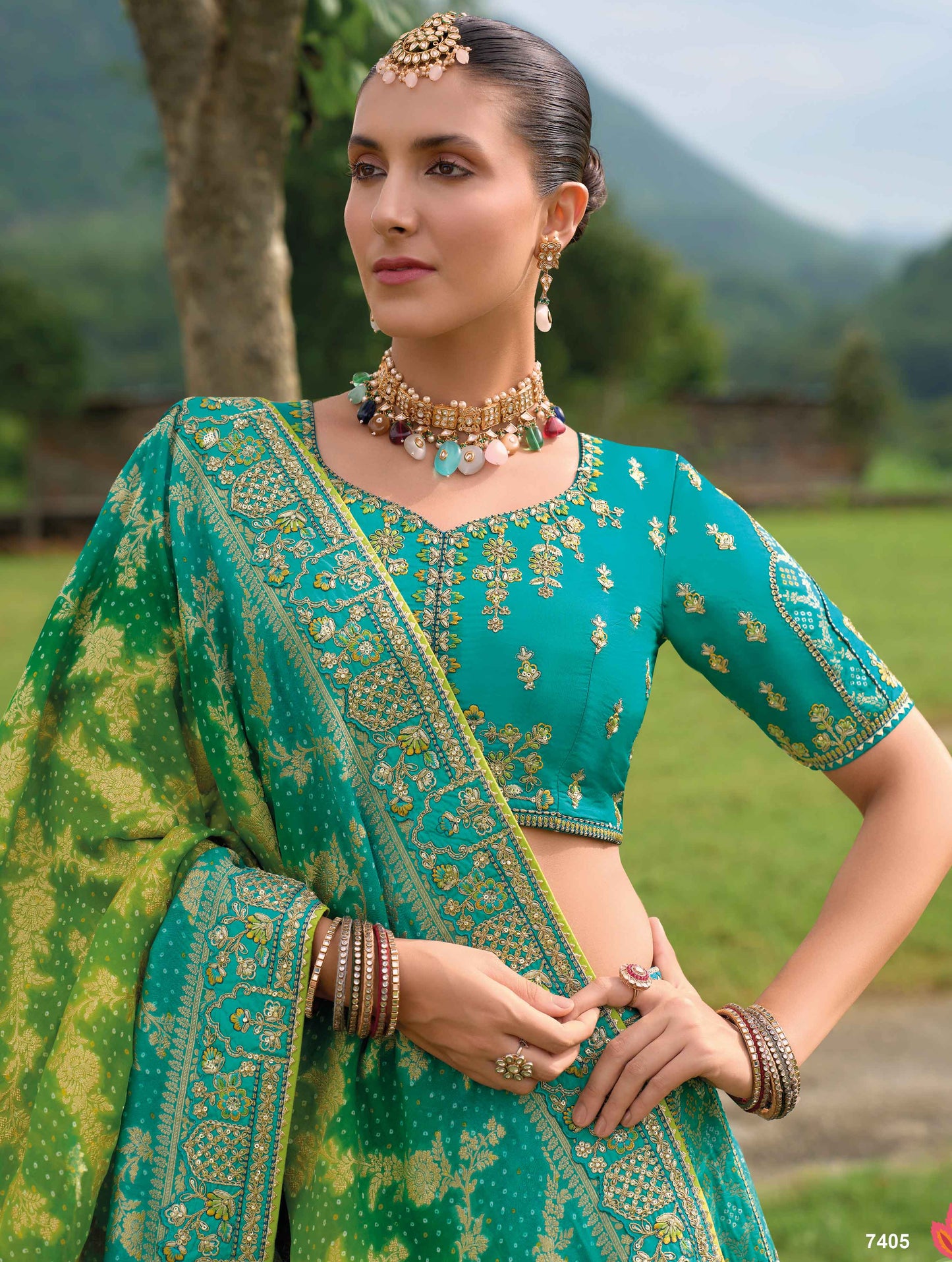 "Dress up for desi events in the U.S. with stylish lehengas."
