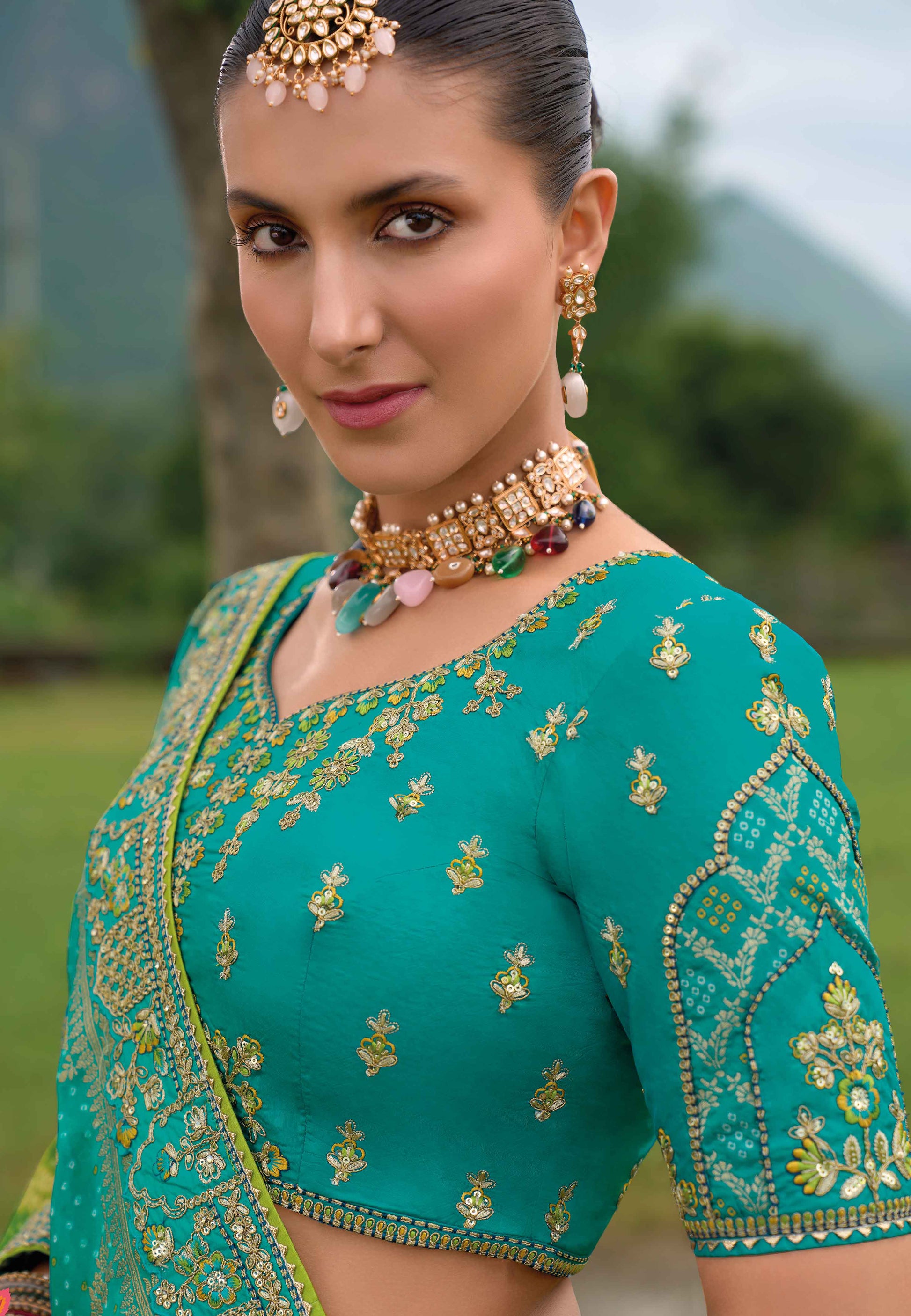 "Dress up for desi events in the U.S. with stylish lehengas."
