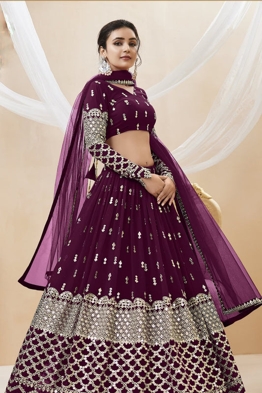 "Lehengas for Indian weddings in the USA."
