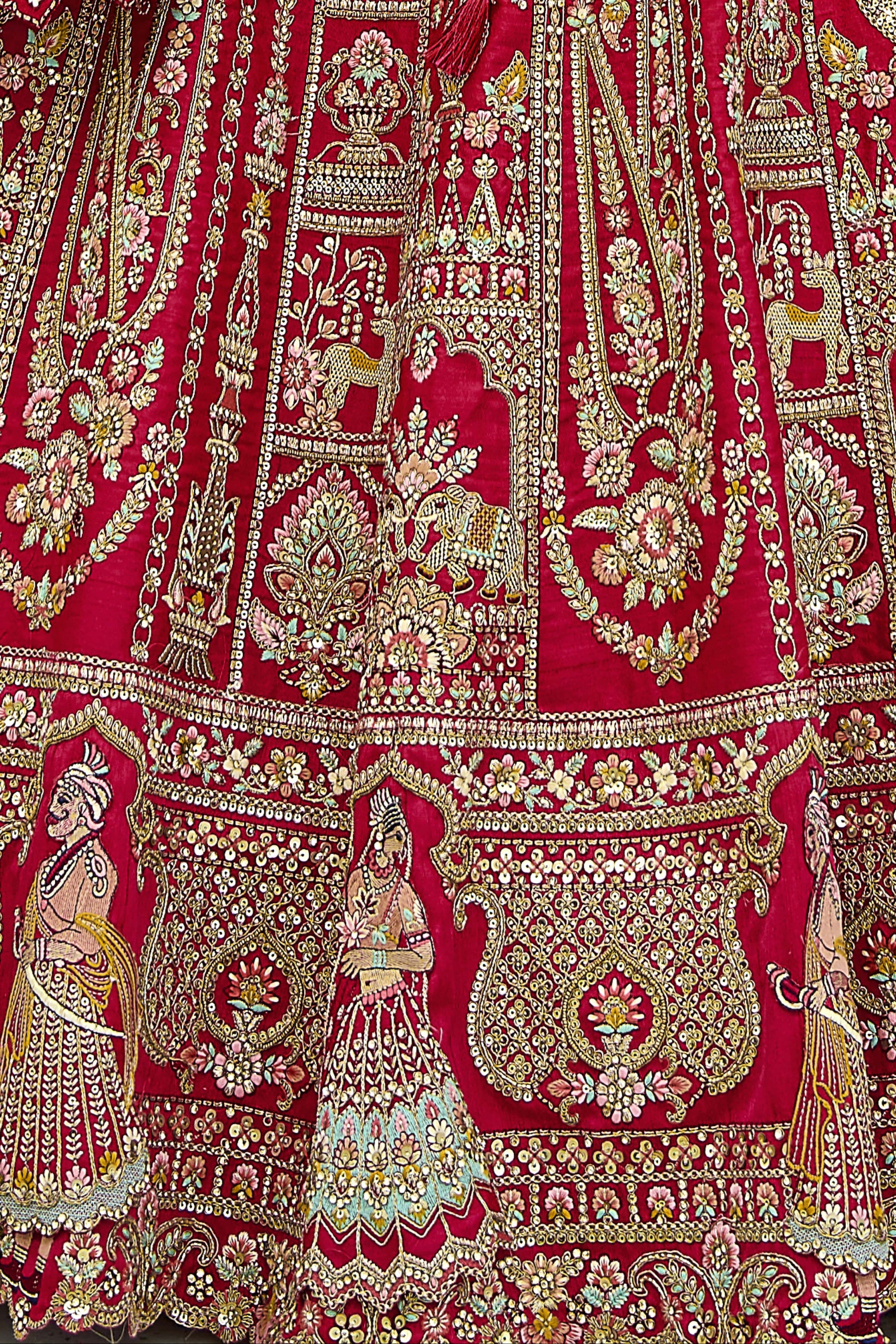 "Lehengas for Indian weddings in the USA."
