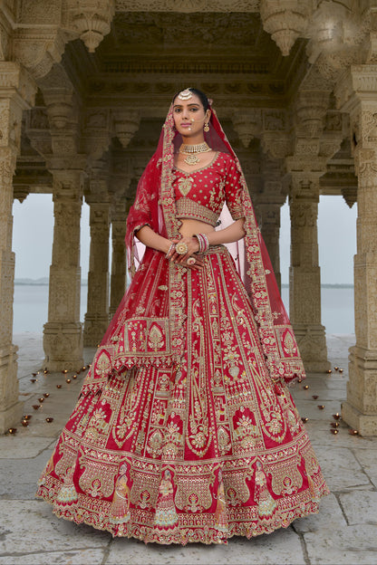 "Lehengas for Indian weddings in the USA."
