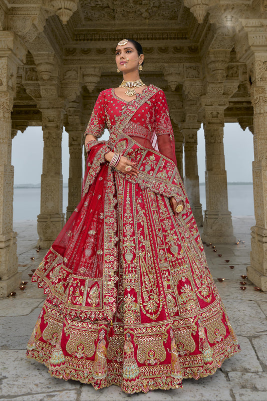 "Lehengas for Indian weddings in the USA."
