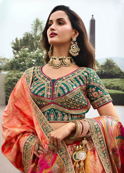 "Lehengas made for Indian functions across the USA."
