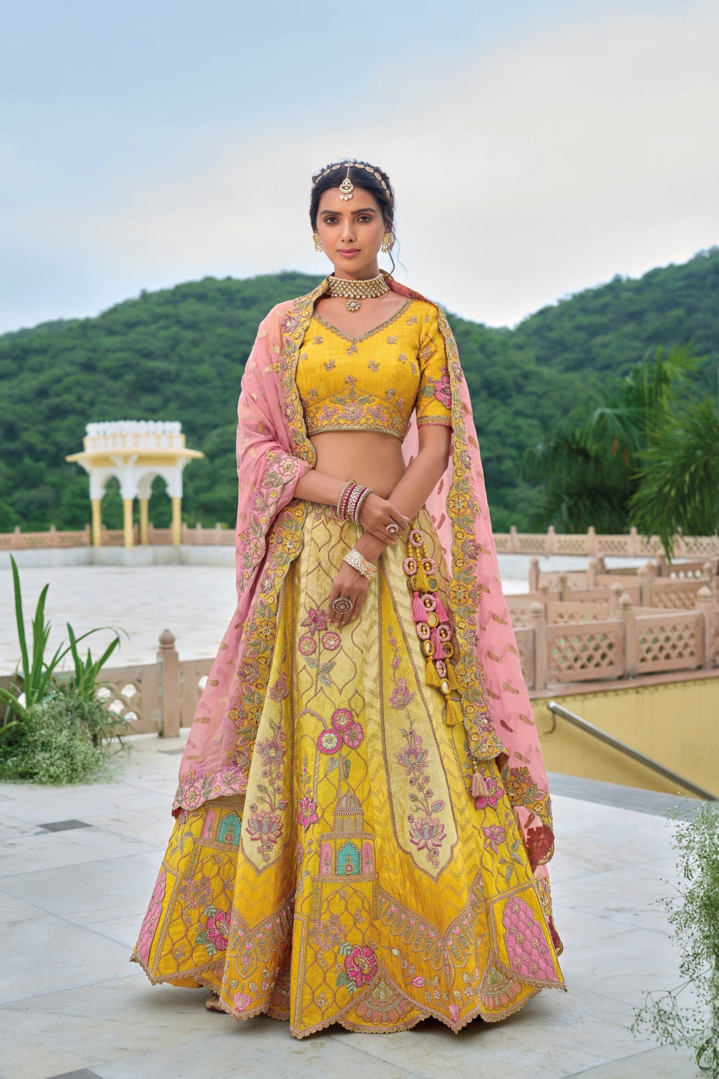 "Dress up for desi events in the U.S. with stylish lehengas."
