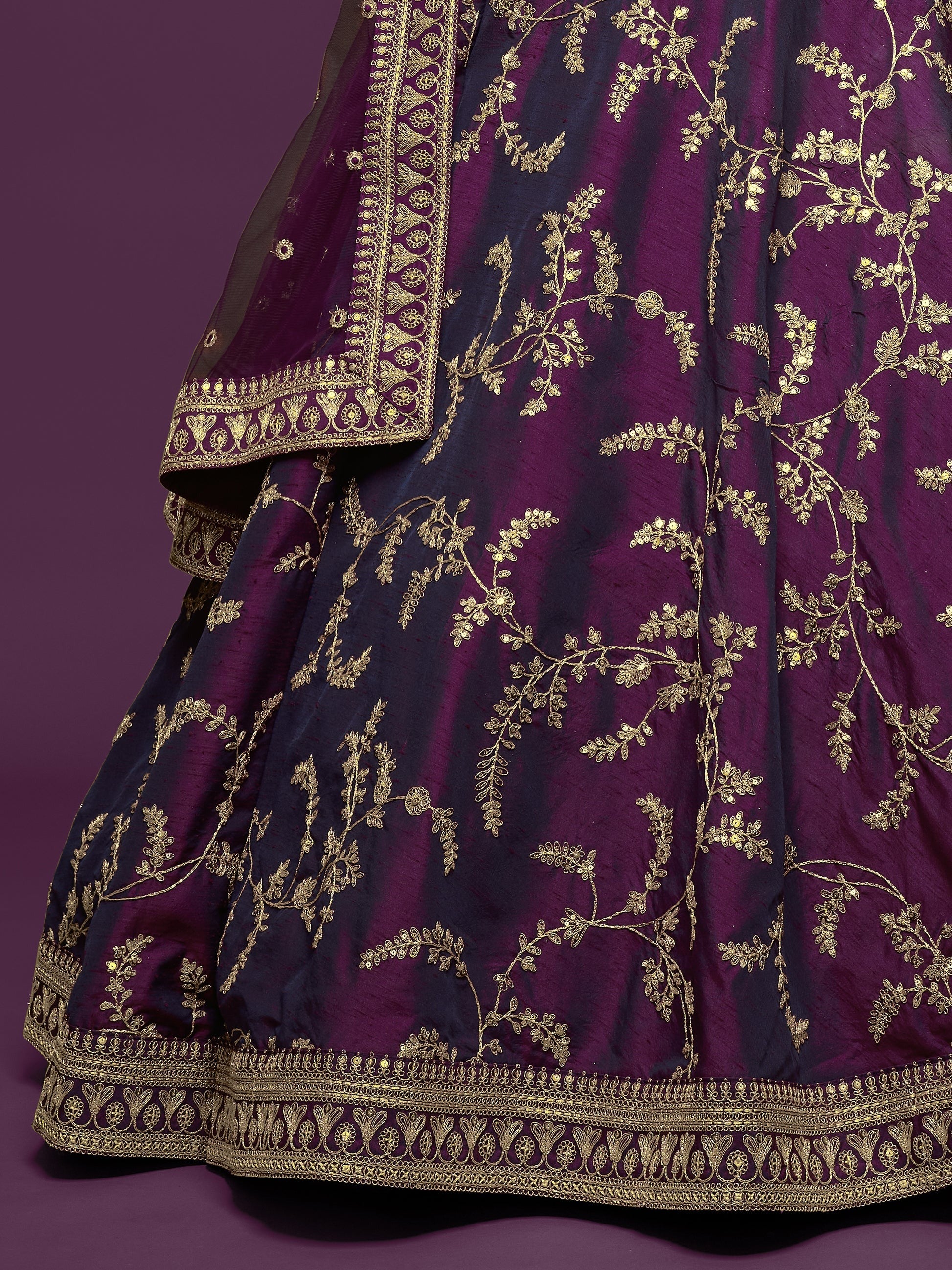 "Cultural charm meets style—lehenga looks in the USA."
