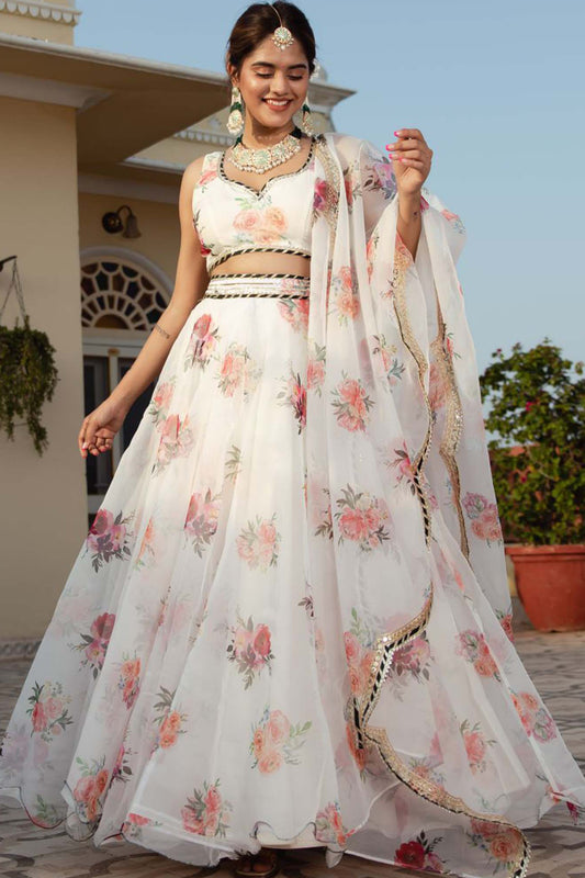 "Lehengas for Indian weddings in the USA."
