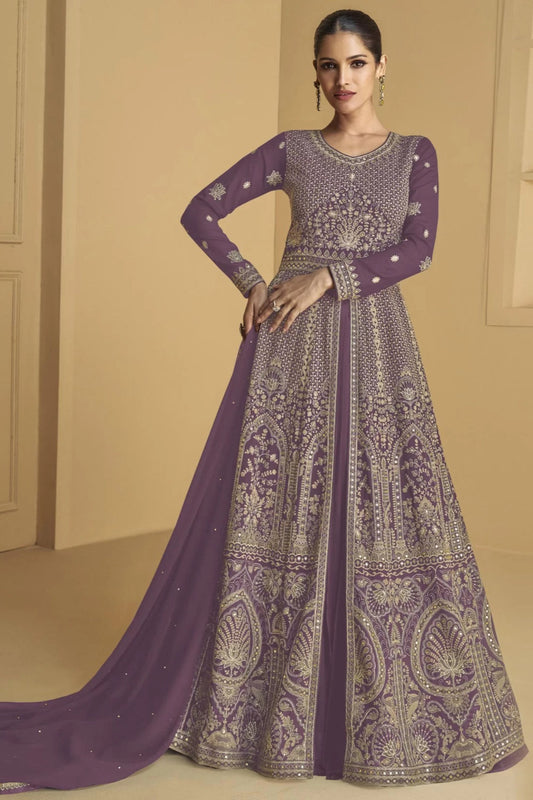 Anarkali Dress Women Wedding Party Wear Heavy Long Dupatta Gown Suit