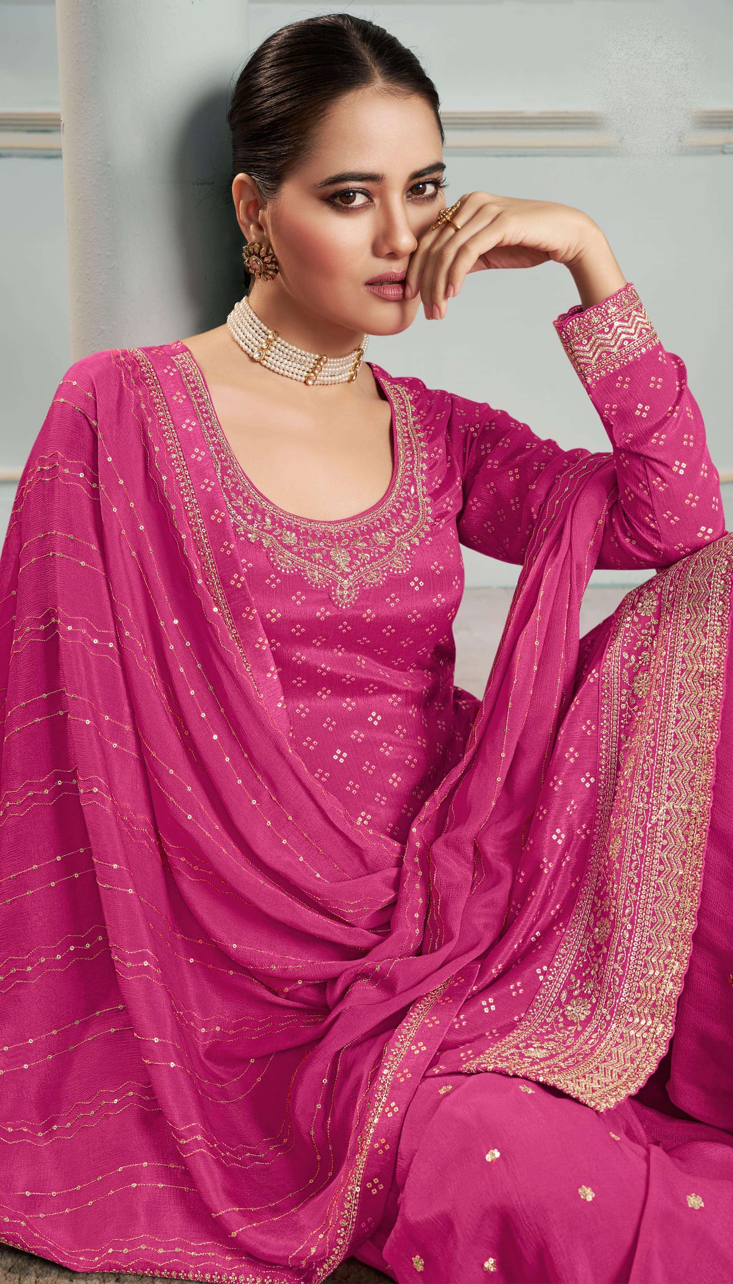 Wedding Reception Function Party Wear Readymade Salwar Kameez Dupatta Sharara Suit