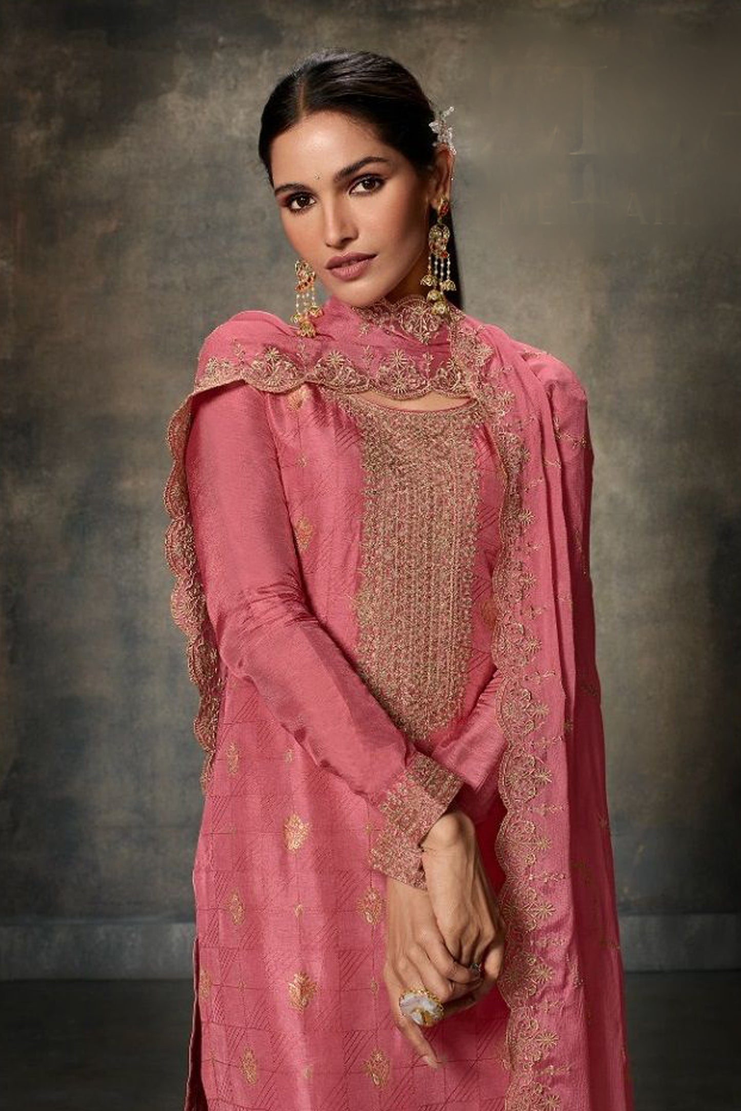 Pink Salwar kameez Indian Wedding Outfit Ready to Wear 