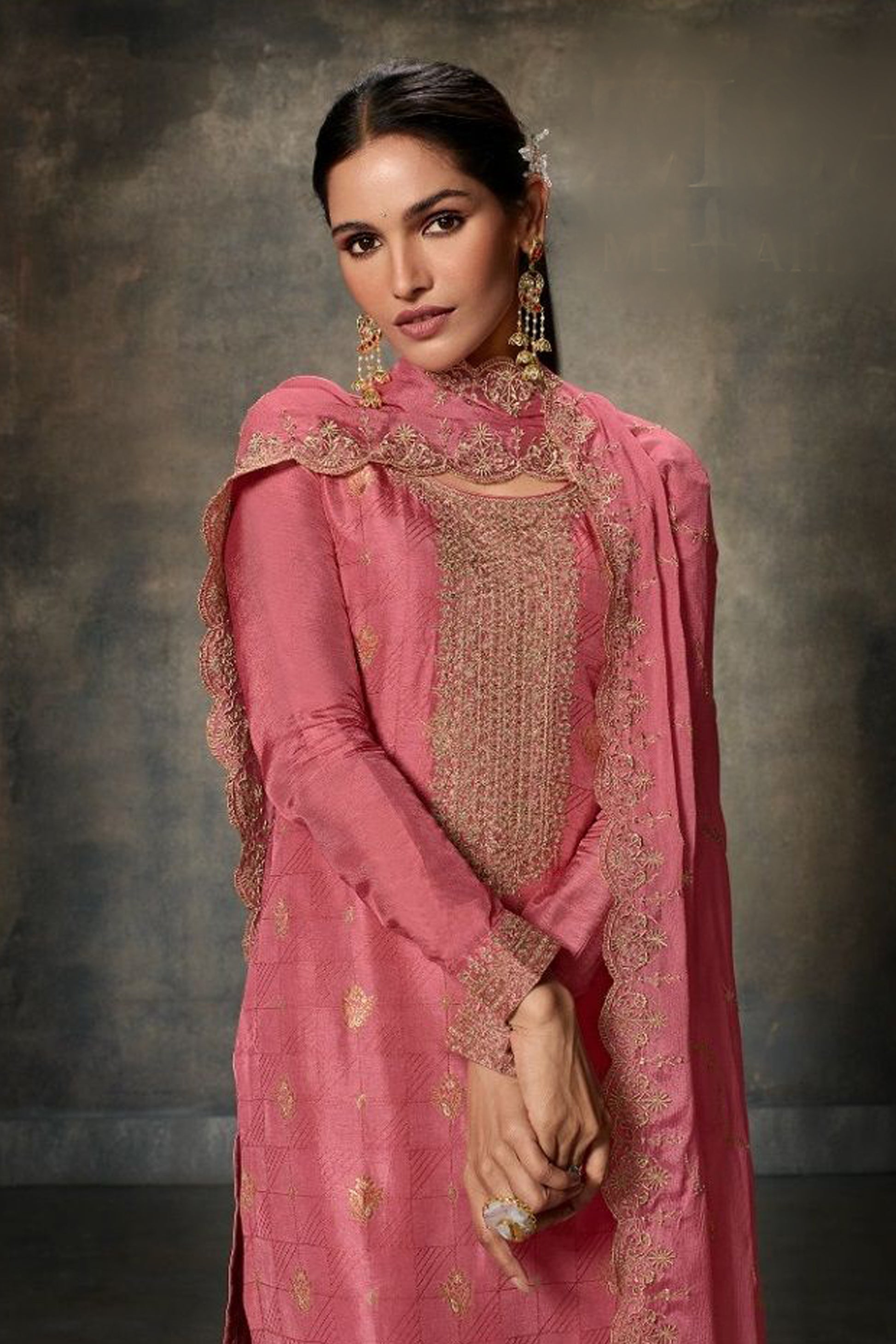 Pink Salwar kameez Indian Wedding Outfit Ready to Wear 