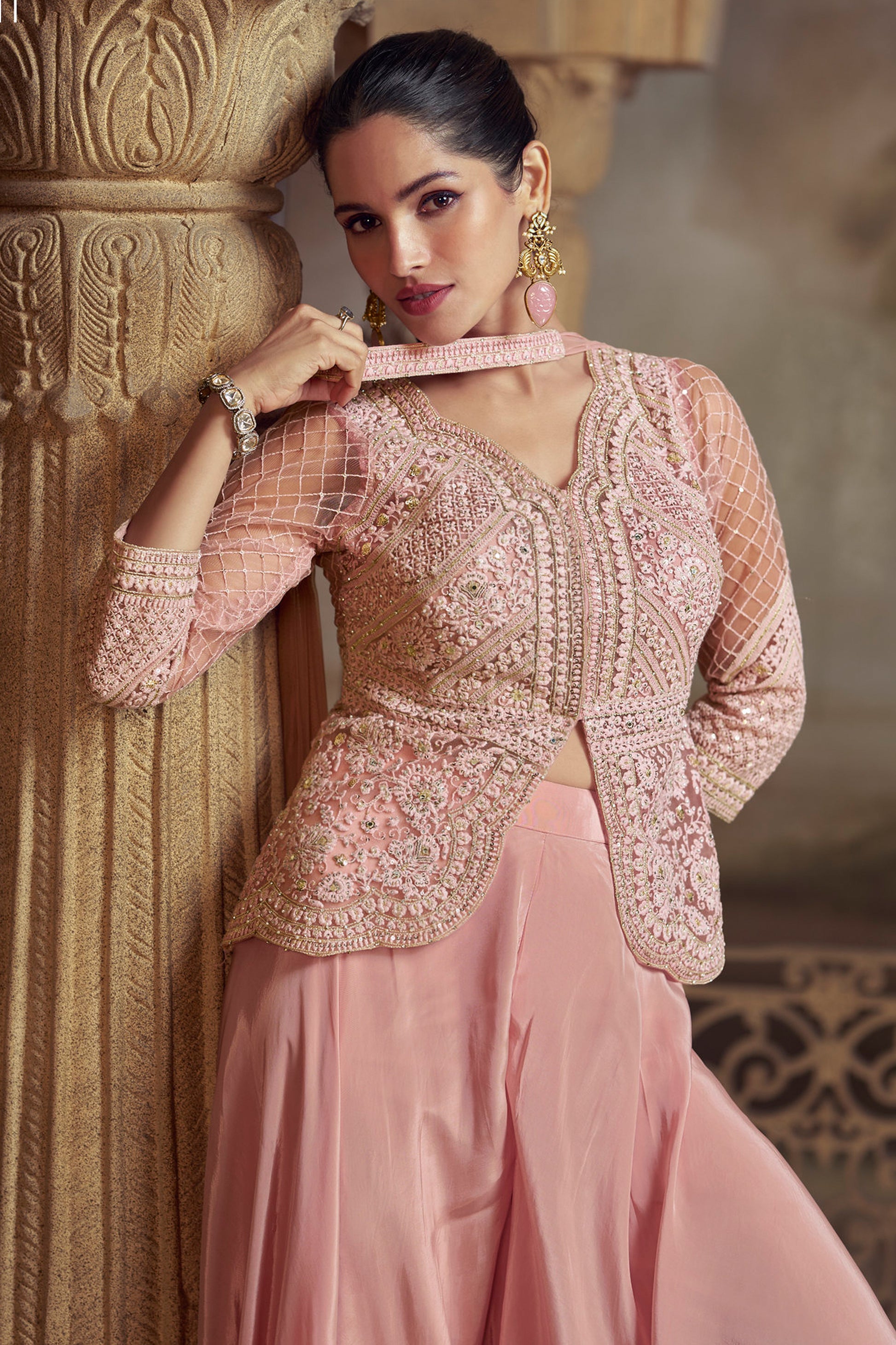 Cocktail Party Dresses Indian Fusion Wear Indian Punjabi Bridesmaid Outfits
