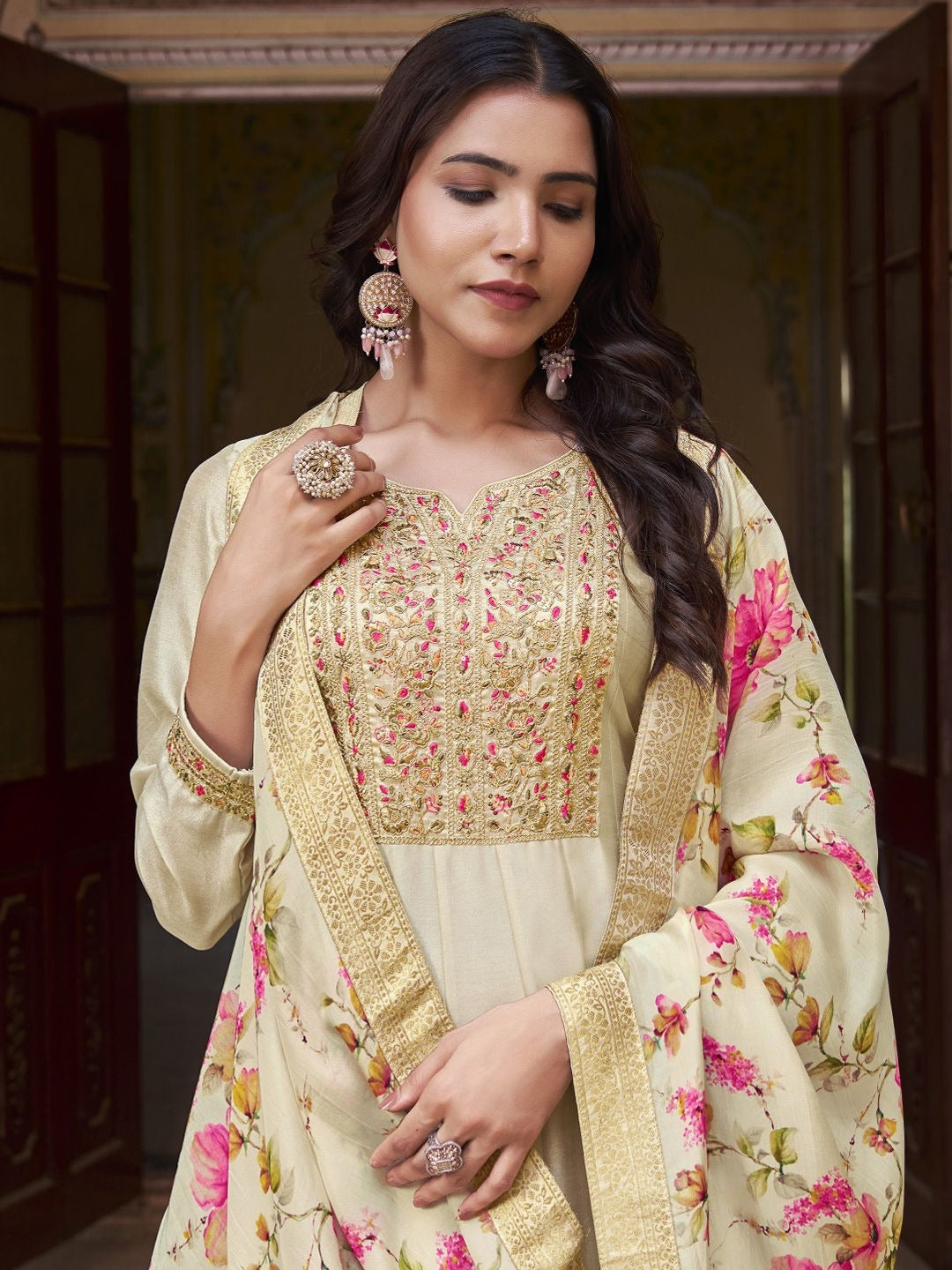 Ready-to-Wear Gown Dress Indian Designer Party Anarkali Gown With Dupatta