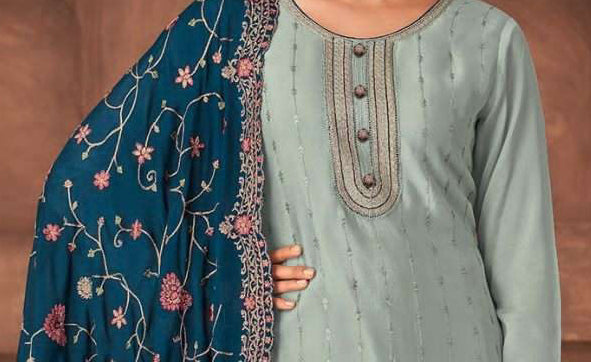 Eid Special Stitched Designer Embroidery Work Salwar Kameez Outfit
