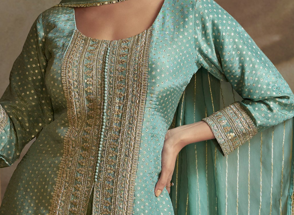 Indian Wedding Salwar Kameez Plazzo Punjabi Suit with Dupatta Online