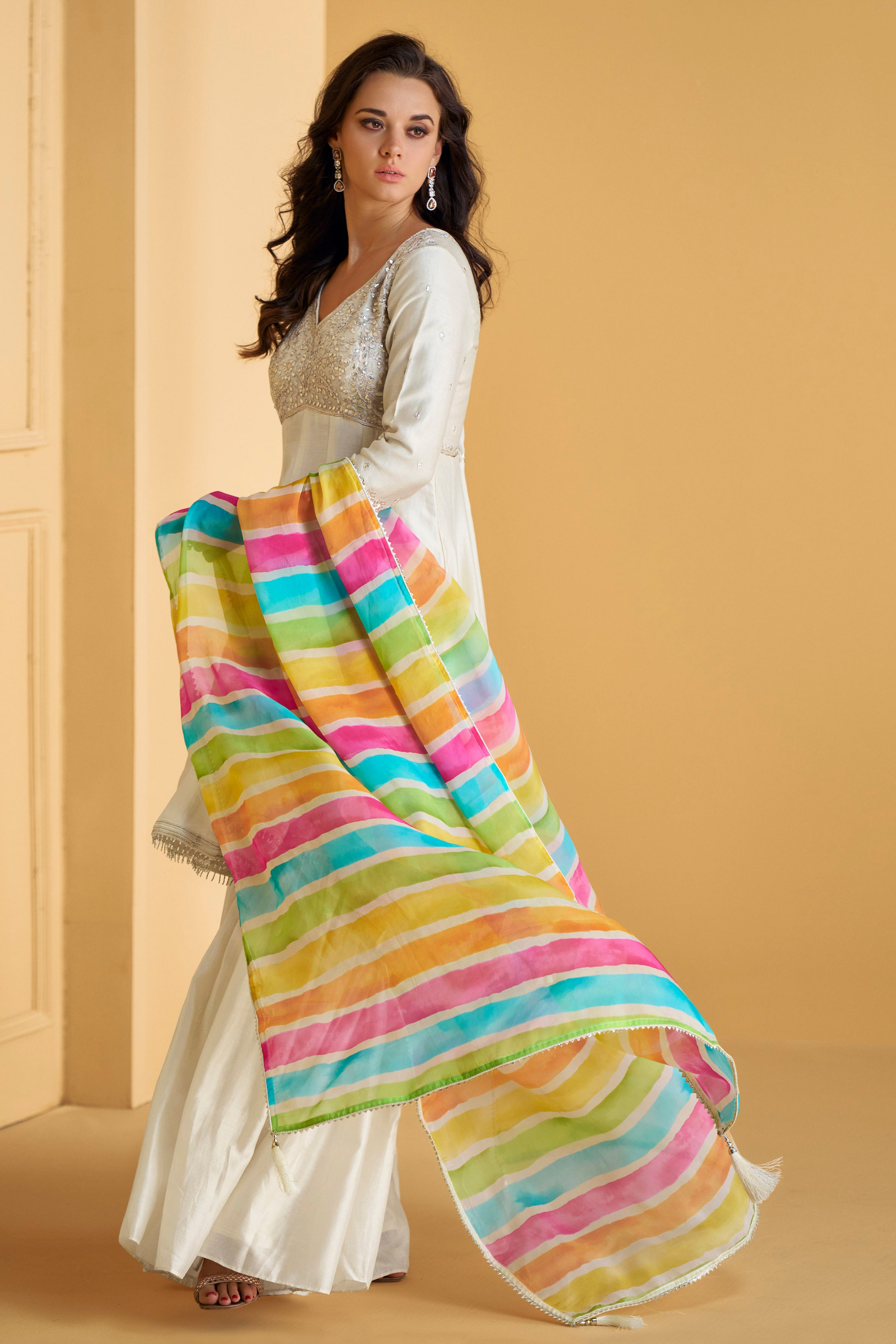 Pure Silk Sharara Kameez With Dupatta  Reception Wear USA
