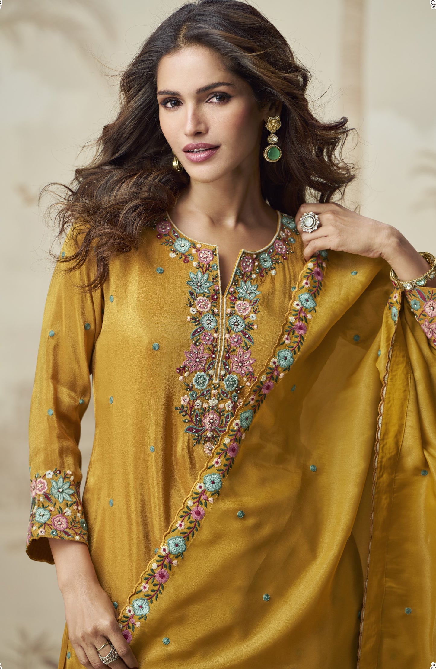 Stylish Yellow Western Dress With Modern Design