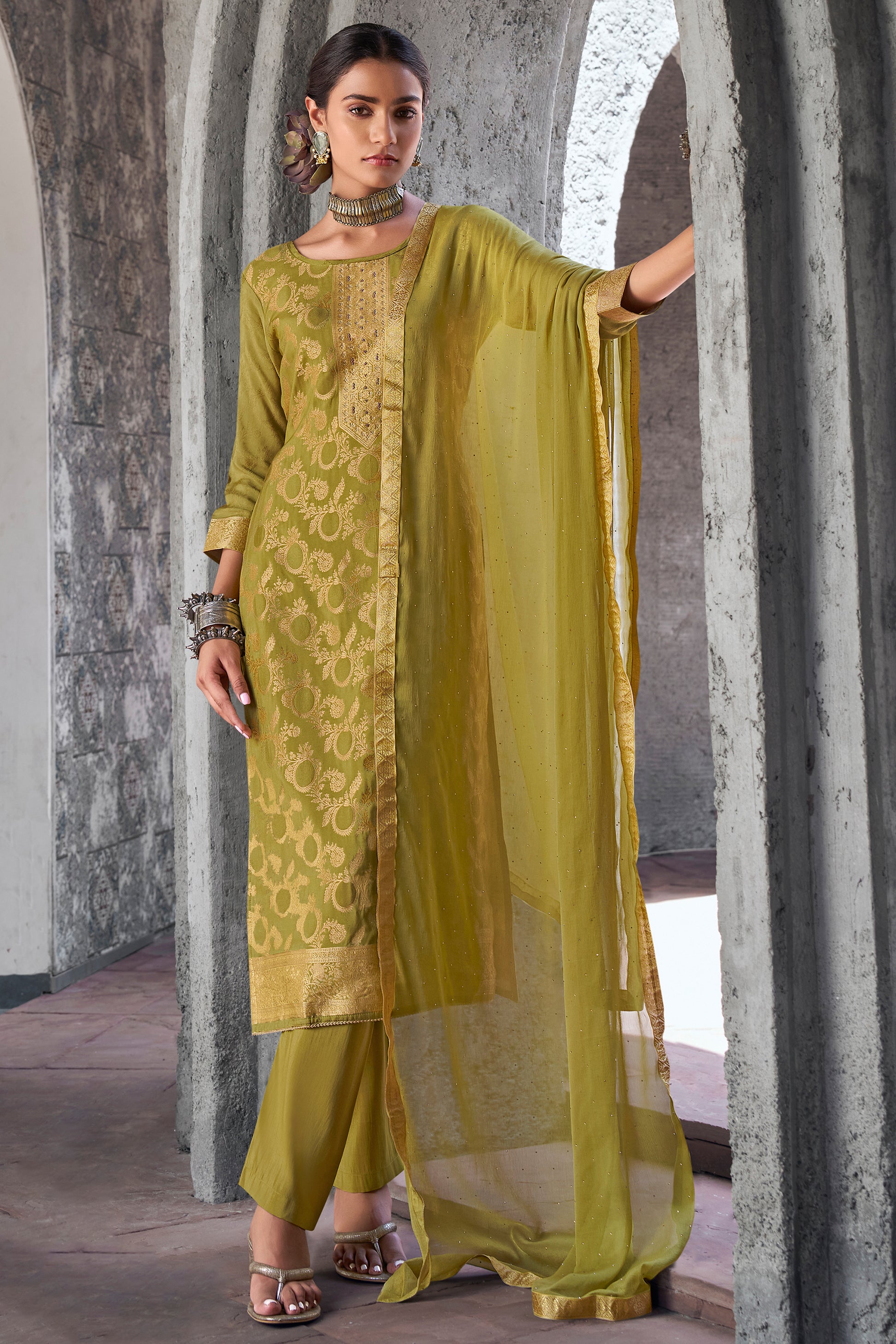 Indian Designer Printed Party Wear Women's Salwar Kameez Pant Suits