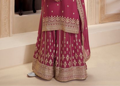 Embroidered Heavy Designer Palazzo Suit