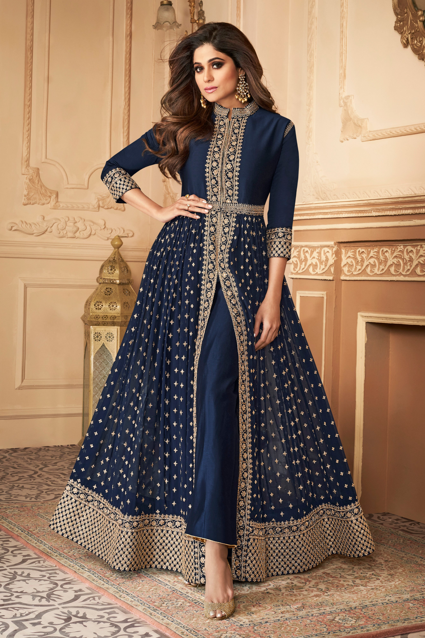 Plus Size Anarkali Gowns With Dupatta For Wedding Special