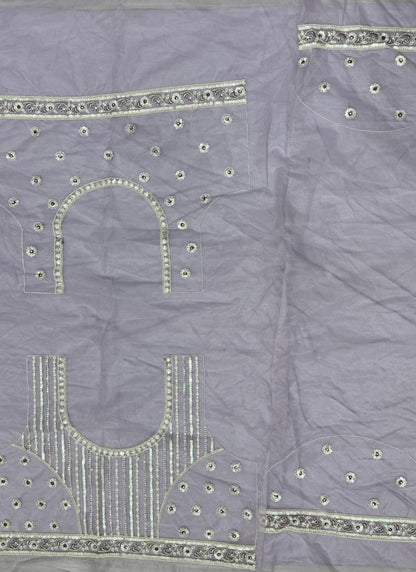 Glamorous Lavender Sequins & Dori Worked Engagement Wear Lehenga Choli