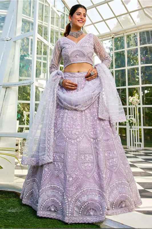 Lehenga outfits for Indian cultural events in the USA."
