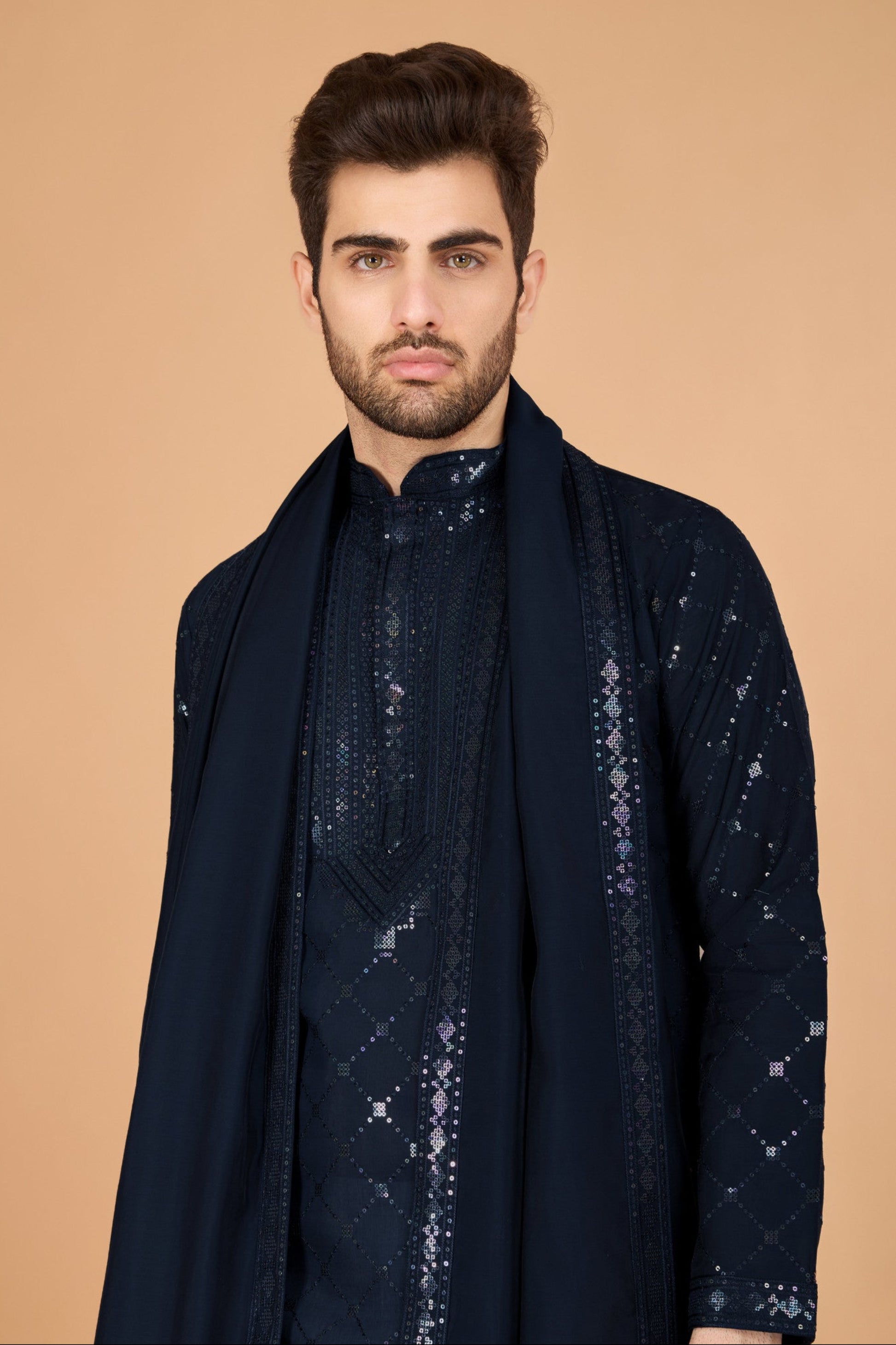 dark blue kurta,plus size available,Comfort Fit,Premium Fabric,Express Delivery.